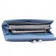 NUCELLE Długi metaliczny portfel niebieski